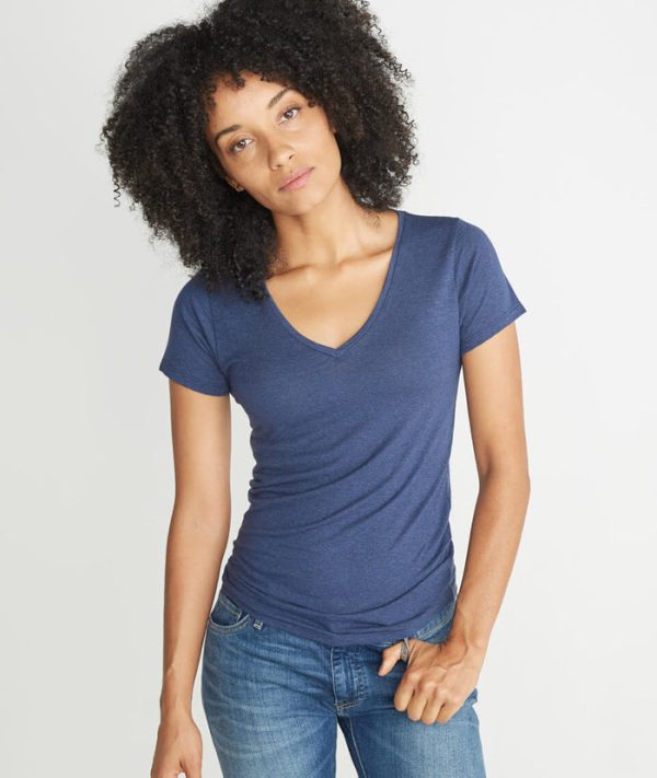 V-Neck in Twilight Overdye