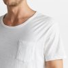 Sand Dollar Pocket Tee in Antique White - Image 4
