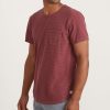 Saddle Hem Pocket Tee in Oxblood Red - Image 2