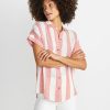 Paige Button Down in Baked Apple Stripe - Image 4