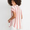 Paige Button Down in Baked Apple Stripe - Image 2