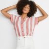 Paige Button Down in Baked Apple Stripe - Image 5