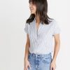 Paige Button Down in Aquifer - Image 2