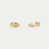 Kris Nations Pave Tiny Hoop Earrings - Image 2