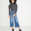 Piper Turtleneck in Charcoal Stripe - Image 4