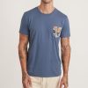 Signature Pocket Tee in Vintage Indigo - Image 4