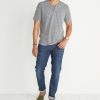 Shortsleeve Henley in Flax Grey - Image 3