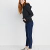 Regina Cowlneck Hoodie in Jet Black Heather - Image 3