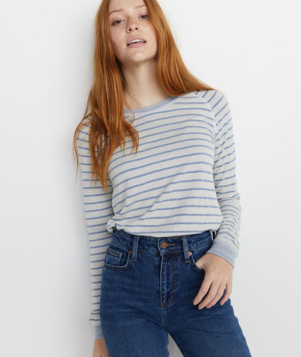 Radley Reversible Raglan in Natural/Faded Denim