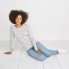 Radley Reversible Raglan in Heather Grey/Cream - Image 5