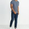 Saddle Pocket Tee in Blue/Black Stripe - Image 3