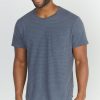 Saddle Pocket Tee in Blue/Black Stripe - Image 2