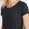Boyfriend Saddle Tee in Black Stripe - Image 4