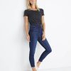 Boyfriend Saddle Tee in Black Stripe - Image 2