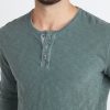 Lightweight Henley in Dusty Olive - Image 4