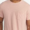 Saddle Pocket Tee in Pink/White Stripe - Image 4