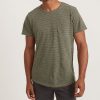 Saddle Hem Pocket Tee in Dusty Olive - Image 3