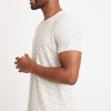 Saddle Hem Pocket Tee in Natural/Black Stripe - Image 7