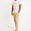 Saddle Hem Pocket Tee in Natural/Black Stripe - Image 4