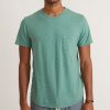 Saddle Hem Pocket Tee in Deep Sea Stripe - Image 2