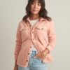 Eden Sherpa Overshirt in Coral Cloud - Image 5