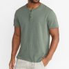Short Sleeve Henley in Faded Thyme - Image 2