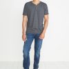 Shortsleeve Henley in Charcoal - Image 4