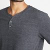 Shortsleeve Henley in Charcoal - Image 3