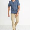 Shortsleeve Henley in Dark Denim - Image 4