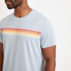 Signature Crew Graphic Tee in Dusty Blue - Image 3