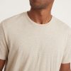 Signature Crew Tee in Heather Oatmeal - Image 3