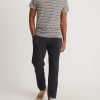 Signature Crew Tee in Heather Grey Sunset Stripe - Image 5