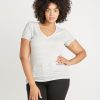 V-Neck in Light Heather Ash - Image 3