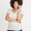 V-Neck in Light Heather Ash - Image 4