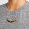 Soko Paddle Threaded Necklace - Brass - Image 3