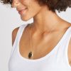 Soko Oval Medallion Pendant - Brass - Image 2