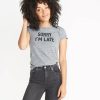 Sorry I'm Late Graphic Tee - Image 3