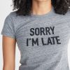 Sorry I'm Late Graphic Tee - Image 2