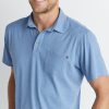 Palmer Sport Polo in Blue Heather - Image 3