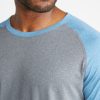 Sport Baseball Raglan in Graphite/Blue - Image 4