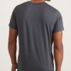 Sport Crew Graphic Tee in Dark Heather Grey - Image 5