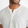 Shortsleeve Henley in Natural/Black - Image 3
