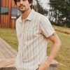 Vertical Stripe Shirt in White/Blue Stripe - Image 2