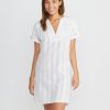St. Lucia Cover Up in Grey/White Stripe - Image 3