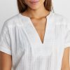 St. Lucia Cover Up in Grey/White Stripe - Image 2