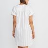 St. Lucia Cover Up in Grey/White Stripe - Image 4