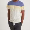 Signature Crew Tee in Cobalt/Apricot - Image 5