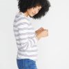 Clover Longsleeve Saddle Crew in Retro Stripe - Image 4