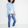 Clover Longsleeve Saddle Crew in Retro Stripe - Image 5