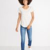 Boyfriend Saddle Tee in Natural - Image 4